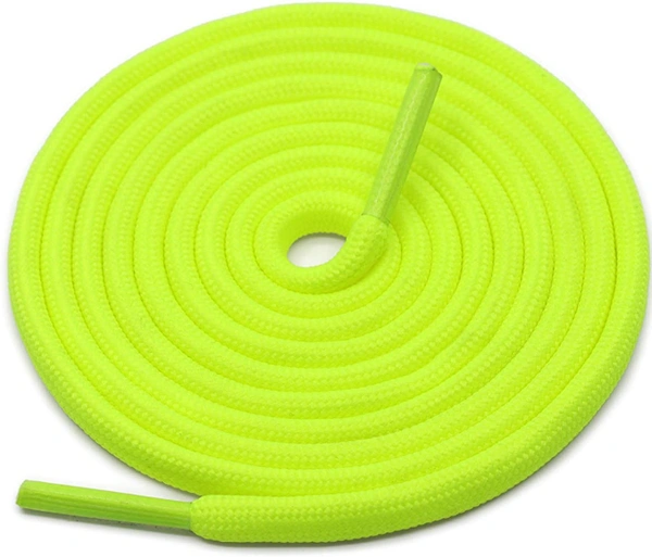 GRAH SANGRAH® (2 Pair) Shoelaces for Thick Round Climbing, Hiking, Boot, Running , Sport Shoes Laces  - 120 cm, Fluorescent 